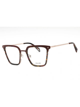 Police VPLG25 Eyeglasses Striped Brown / Clear Lens