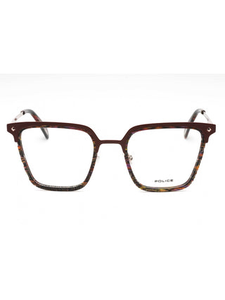 Police VPLG25 Eyeglasses Striped Brown / Clear Lens