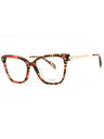 09YB - SHINY ORANGE HAVANA/clear demo lens
