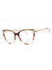 06DB - BROWN/PINK/ STREAKED ORANGE/clear demo lens