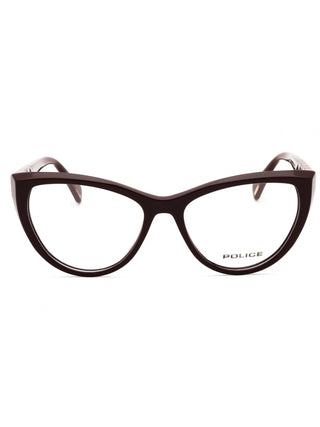 Police VPLL31M eyeglasses featuring a sleek, lightweight metal frame in a modern rectangular silhouette.
