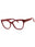 0U17 - SHINY CHERRY RED/clear demo lens