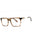 0AEX - STREAKED FADING OCHRE/BROWN/clear demo lens