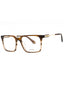 0AEX - STREAKED FADING OCHRE/BROWN/clear demo lens