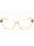 6111 - Transparent Beige Brown/clear demo lens