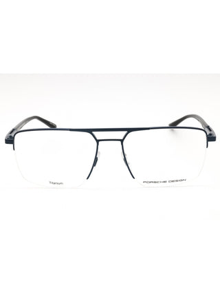 Black Porsche P8398 eyeglasses with clear demo lenses, sleek full-rim design.