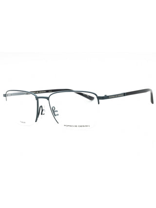 Porsche P8730 eyeglasses with brown and black frames, clear demo lenses, and a sleek, modern design.