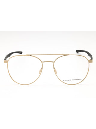 Porsche P8754 black rectangular titanium eyeglasses with thin frames.