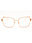 9329 - Shiny Rose Gold/clear demo lens