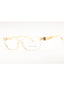6184 - Transparent Light Brown/Clear demo lens