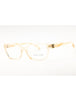 6184 - Transparent Light Brown/Clear demo lens