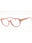 6053 - Solid Tea Rose Pink/Clear demo lens