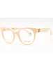 09X7 - SHINY BEIGE/clear demo lens