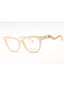 09X7 - SHINY BEIGE/clear demo lens