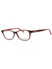 612 - TRASPARENT WINE/BURGUNDY/clear demo lens