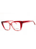 617 - TRANSPARENT BURGUNDY/ANTIQUE/clear demo lens