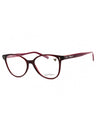 612 - TRANSPARENT WINE/BURGUNDY/Clear demo lens