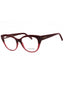 601 - BURGUNDY/clear demo lens