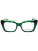 317 - TRANSPARENT GREEN/clear demo lens