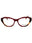 654 - OPALINE BURGUNDY/RED TORTOISE/Clear demo lens