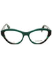 336 - OPALINE GREEN/STRIPED GREEN/Clear demo lens