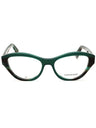 336 - OPALINE GREEN/STRIPED GREEN/Clear demo lens
