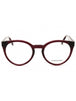 612 - TRANSPARENT BURGUNDY/clear demo lens