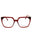 612 - TRANSPARENT BURGUNDY/clear demo lens