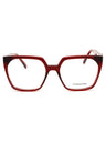 612 - TRANSPARENT BURGUNDY/clear demo lens