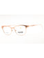028 - shiny rose gold/clear demo lens