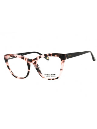 Skechers SE50035 eyeglasses featuring a sleek, lightweight rectangular frame in a matte black finish.