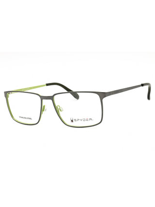 Spyder SP4001 eyeglasses featuring a sleek black rectangular frame with lightweight, durable temples.