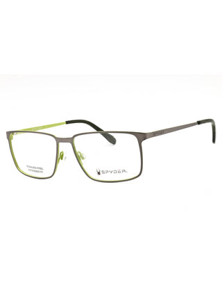 Spyder SP4001 eyeglasses featuring a sleek black rectangular frame with lightweight, durable temples.