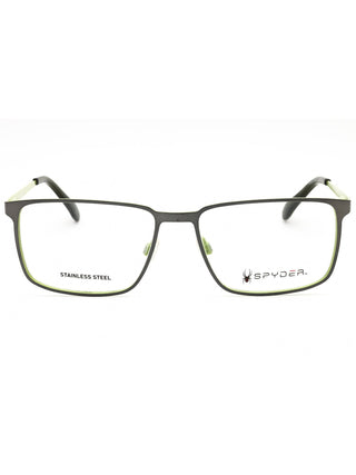 Spyder SP4001 eyeglasses featuring a sleek black rectangular frame with lightweight, durable temples.