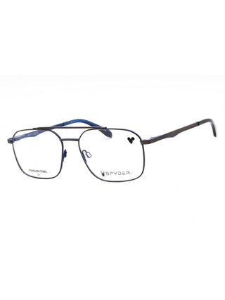 Spyder SP4038 eyeglasses featuring a sleek, lightweight black rectangular frame with durable temple arms.
