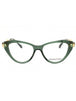 1043 - Transparent Green/Clear demo lens