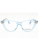 1078 - Transparent Sky Blue/Clear demo lens