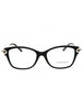 8055 - Black on Tiffany Blue/clear demo lens