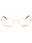 032 - pale gold crystal/clear demo lens