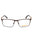 049 - matte dark brown/clear demo lens