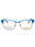 091 - matte blue/clear demo lens