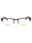 049 - matte dark brown/clear demo lens