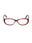 068 - Transparent Stripped Red / clear demo lens