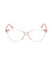 072 - Shiny Transparent Peach / clear/blue-light block l