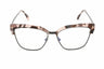 055 - Pink Vintage Havana / clear/blue-light block lens