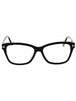 001 - shiny black/clear/blue-light block lens