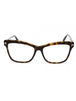 052 - dark havana / Clear/Blue-light block lens