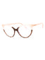 055 - coloured havana/Clear Blue-light block lens