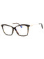 052 - Dark havana/Clear/Blue-light block lens