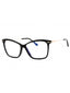 001 - Shiny black/Clear/Blue-light block lens